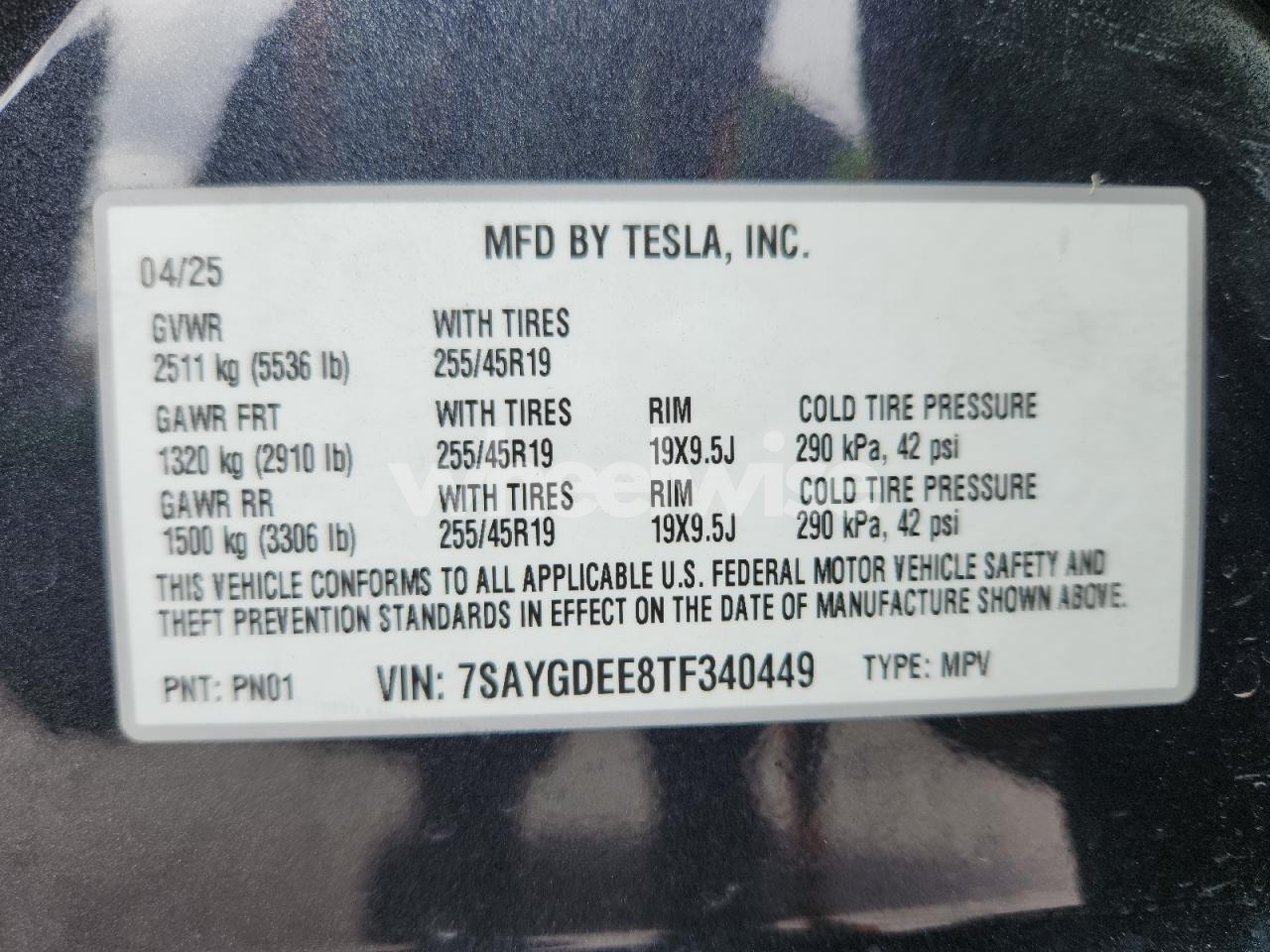Photo 14 of 2026 TESLA MODEL Y (VIN 7SAYGDEE8TF340449)