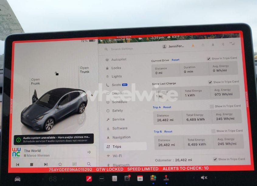 Photo 19 of 2022 Tesla Model Y LONG RANGE DUAL MOTOR ALL-WHEEL DRIVE (VIN 7SAYGDEE9NA015292)