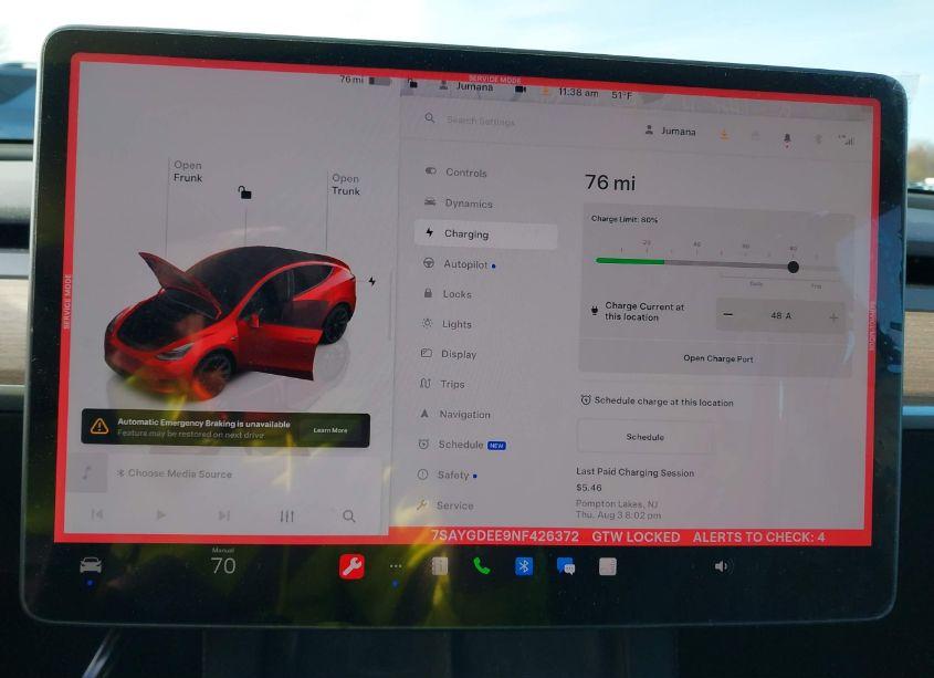 Photo 17 of 2022 Tesla Model Y LONG RANGE DUAL MOTOR ALL-WHEEL DRIVE (VIN 7SAYGDEE9NF426372)