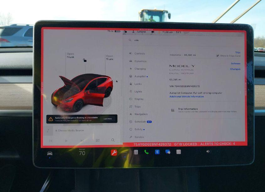 Photo 7 of 2022 Tesla Model Y LONG RANGE DUAL MOTOR ALL-WHEEL DRIVE (VIN 7SAYGDEE9NF426372)