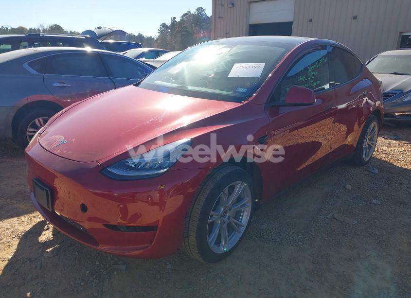 Photo 2 of 2023 Tesla Model Y AWD/LONG RANGE DUAL MOTOR ALL-WHEEL DRIVE (VIN 7SAYGDEE9PA060459)