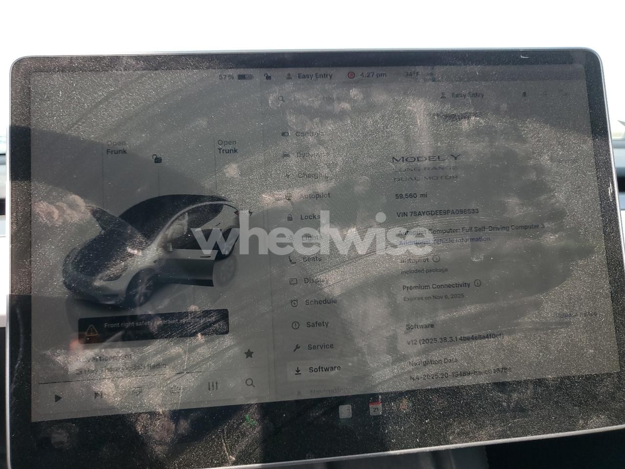 Photo 9 of 2023 TESLA MODEL Y (VIN 7SAYGDEE9PA098533)
