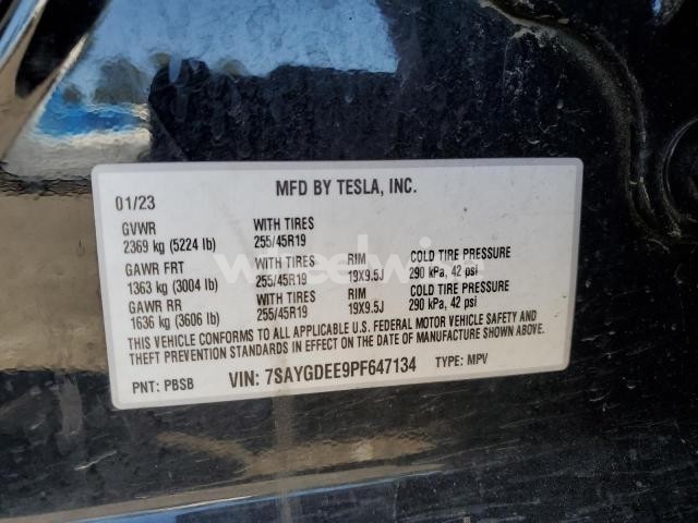 Photo 4 of 2023 TESLA MODEL Y (VIN 7SAYGDEE9PF647134)