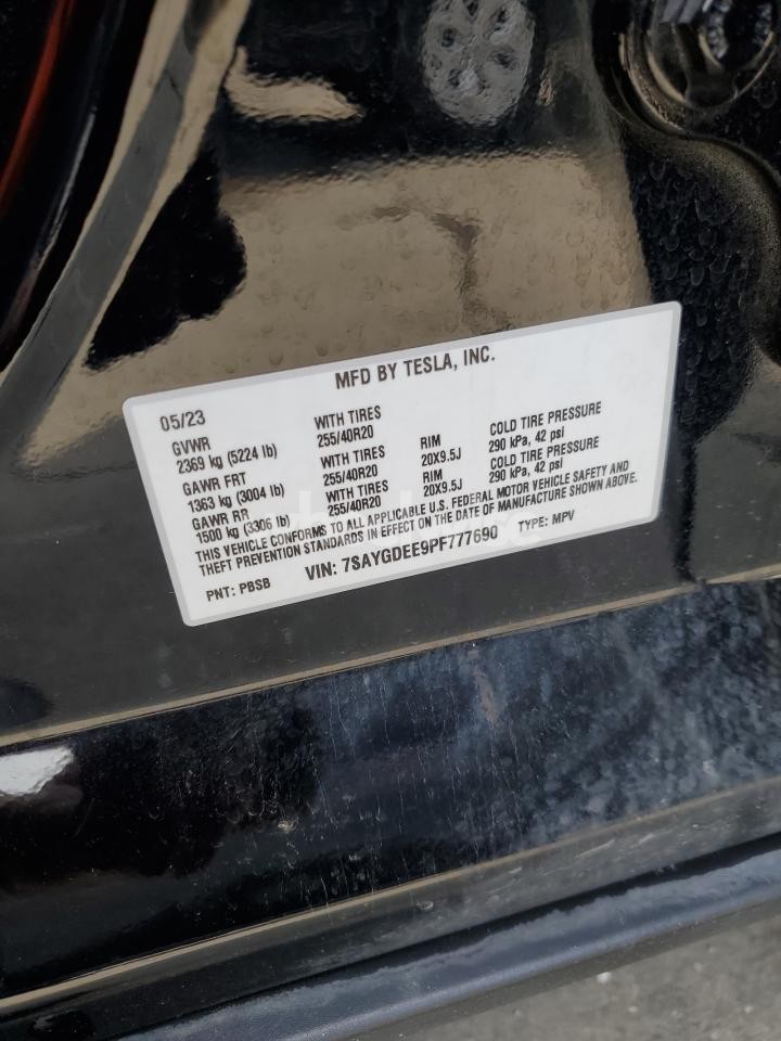 Photo 13 of 2023 TESLA MODEL Y (VIN 7SAYGDEE9PF777690)
