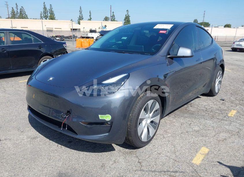 Photo 2 of 2023 Tesla Model Y AWD/LONG RANGE DUAL MOTOR ALL-WHEEL DRIVE (VIN 7SAYGDEE9PF812955)