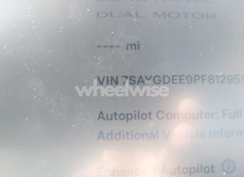 Photo 7 of 2023 Tesla Model Y AWD/LONG RANGE DUAL MOTOR ALL-WHEEL DRIVE (VIN 7SAYGDEE9PF812955)