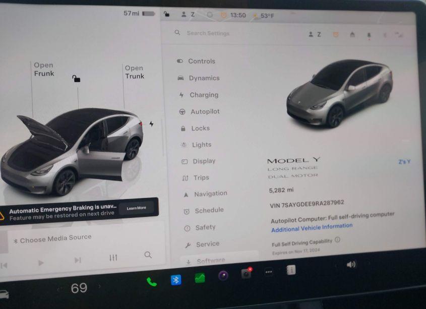 Photo 7 of 2024 Tesla Model Y LONG RANGE DUAL MOTOR ALL-WHEEL DRIVE (VIN 7SAYGDEE9RA287962)