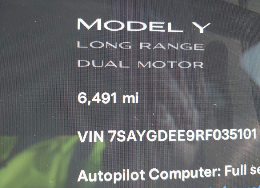 Photo 15 of 2024 Tesla Model Y LONG RANGE DUAL MOTOR ALL-WHEEL DRIVE (VIN 7SAYGDEE9RF035101)