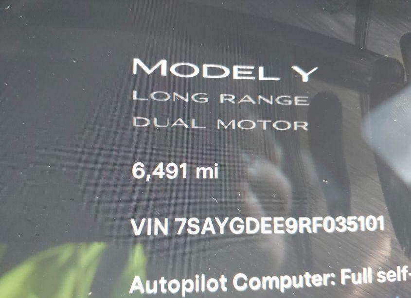 Photo 7 of 2024 Tesla Model Y LONG RANGE DUAL MOTOR ALL-WHEEL DRIVE (VIN 7SAYGDEE9RF035101)