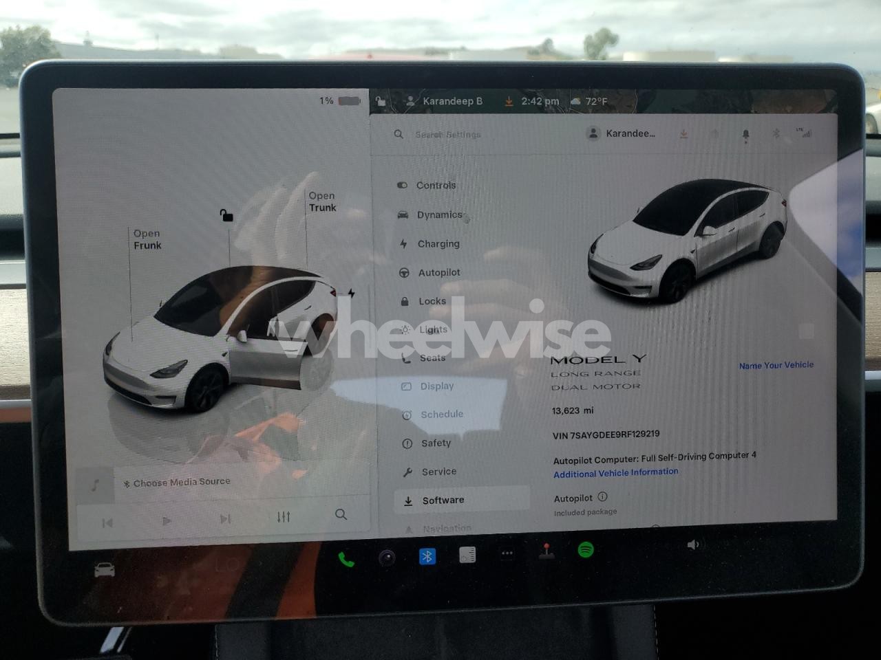 Photo 9 of 2024 TESLA MODEL Y (VIN 7SAYGDEE9RF129219)