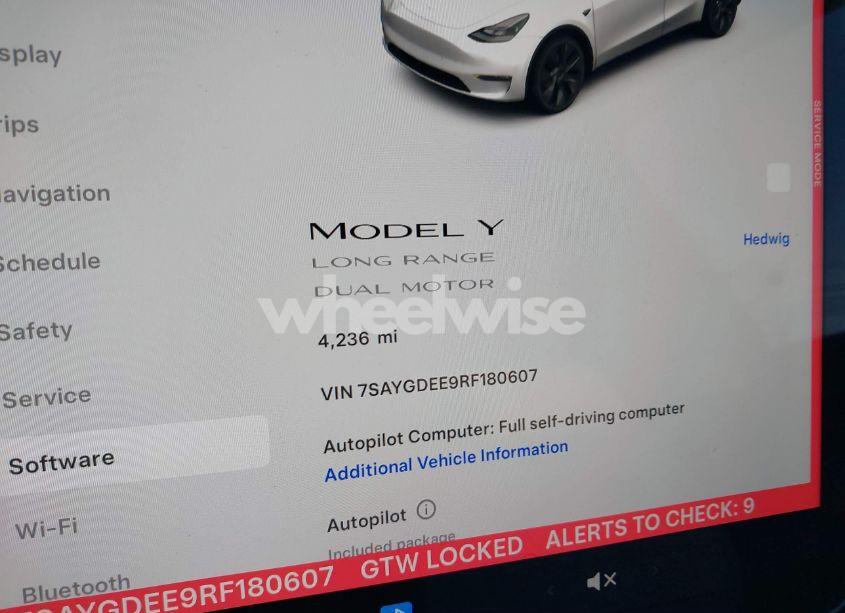 Photo 7 of 2024 Tesla Model Y LONG RANGE DUAL MOTOR ALL-WHEEL DRIVE (VIN 7SAYGDEE9RF180607)