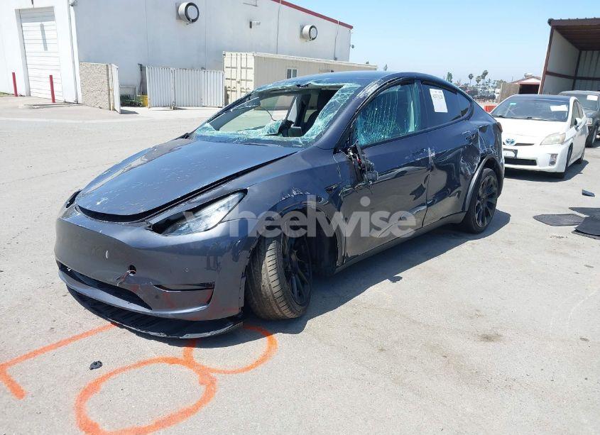 Photo 2 of 2022 Tesla Model Y LONG RANGE DUAL MOTOR ALL-WHEEL DRIVE (VIN 7SAYGDEEXNF351701)