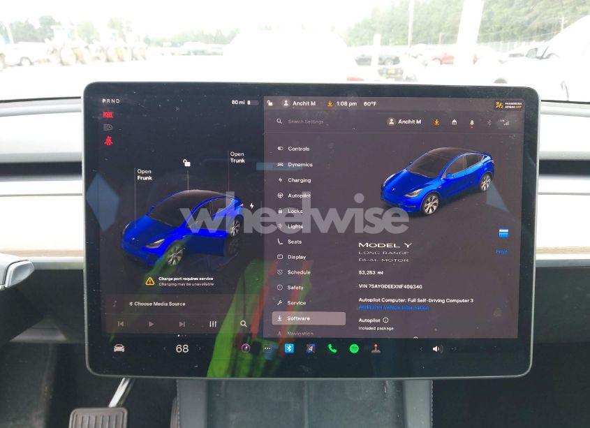 Photo 19 of 2022 Tesla Model Y LONG RANGE DUAL MOTOR ALL-WHEEL DRIVE (VIN 7SAYGDEEXNF409340)