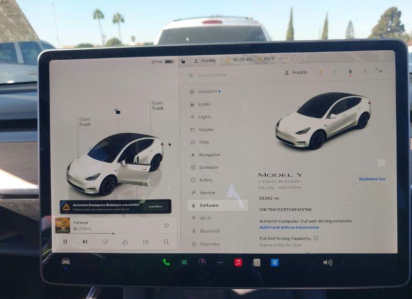 Photo 18 of 2022 Tesla Model Y LONG RANGE DUAL MOTOR ALL-WHEEL DRIVE (VIN 7SAYGDEEXNF410746)