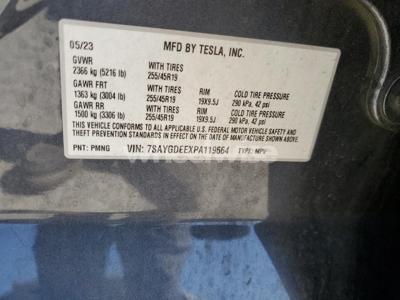 Photo 13 of 2023 TESLA MODEL Y (VIN 7SAYGDEEXPA119664)