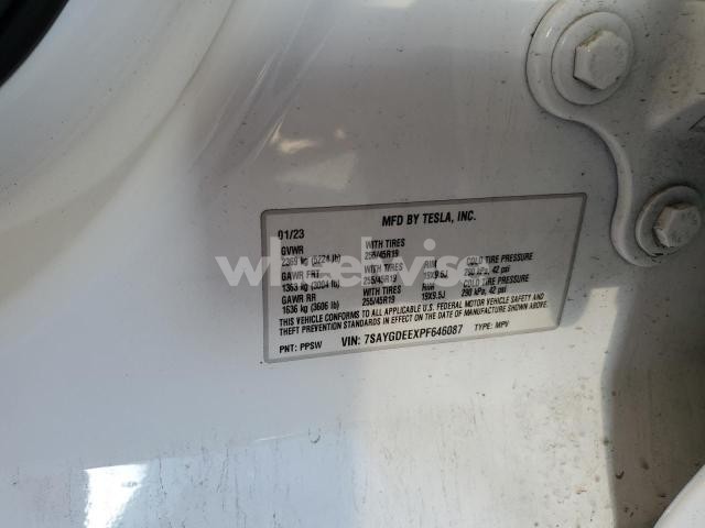 Photo 8 of 2023 TESLA MODEL Y (VIN 7SAYGDEEXPF646087)