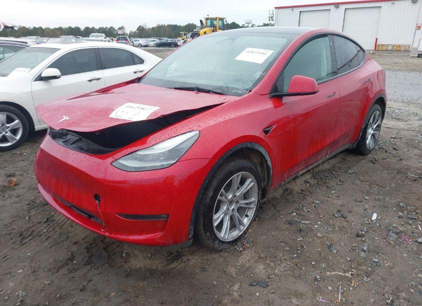 Photo 2 of 2023 Tesla Model Y AWD/LONG RANGE DUAL MOTOR ALL-WHEEL DRIVE (VIN 7SAYGDEEXPF685584)