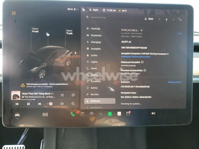 Photo 3 of 2023 TESLA MODEL Y (VIN 7SAYGDEEXPF792229)