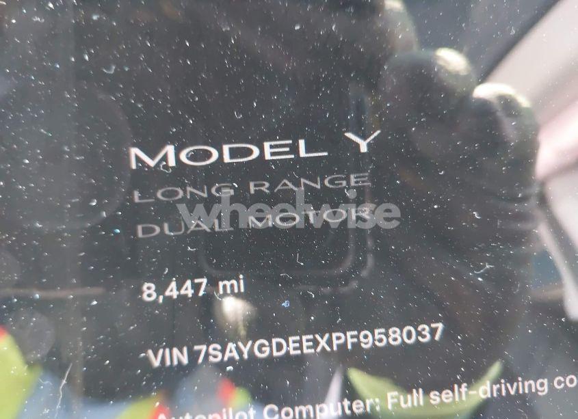 Photo 15 of 2023 Tesla Model Y AWD/LONG RANGE DUAL MOTOR ALL-WHEEL DRIVE (VIN 7SAYGDEEXPF958037)
