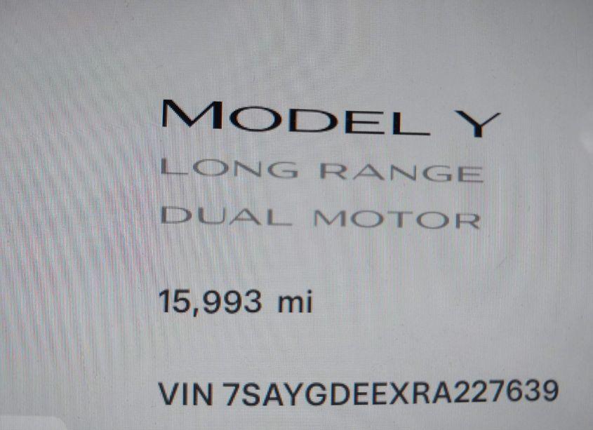 Photo 16 of 2024 Tesla Model Y LONG RANGE DUAL MOTOR ALL-WHEEL DRIVE (VIN 7SAYGDEEXRA227639)