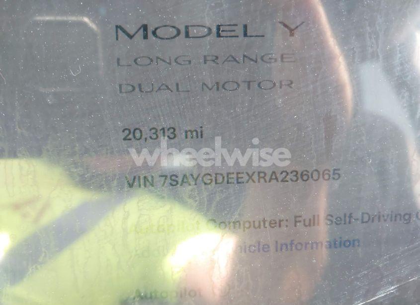 Photo 16 of 2024 Tesla Model Y LONG RANGE DUAL MOTOR ALL-WHEEL DRIVE (VIN 7SAYGDEEXRA236065)