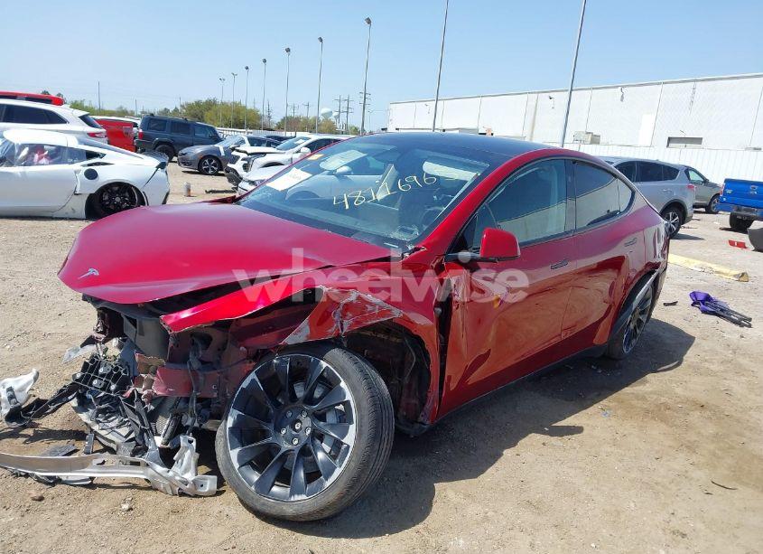 Photo 2 of 2024 Tesla Model Y LONG RANGE DUAL MOTOR ALL-WHEEL DRIVE (VIN 7SAYGDEEXRA236065)