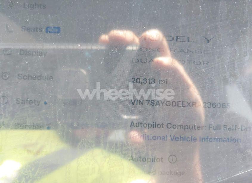 Photo 7 of 2024 Tesla Model Y LONG RANGE DUAL MOTOR ALL-WHEEL DRIVE (VIN 7SAYGDEEXRA236065)