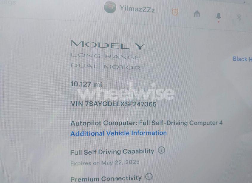 Photo 7 of 2025 Tesla Model Y LONG RANGE DUAL MOTOR ALL-WHEEL DRIVE (VIN 7SAYGDEEXSF247365)