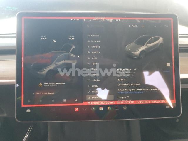 Photo 12 of 2025 TESLA MODEL Y (VIN 7SAYGDEEXSF308181)