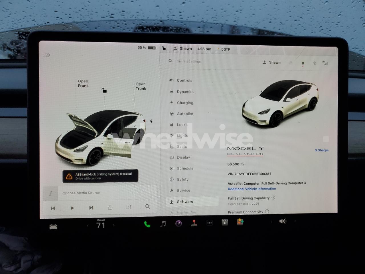 Photo 9 of 2022 TESLA MODEL Y (VIN 7SAYGDEF0NF309384)