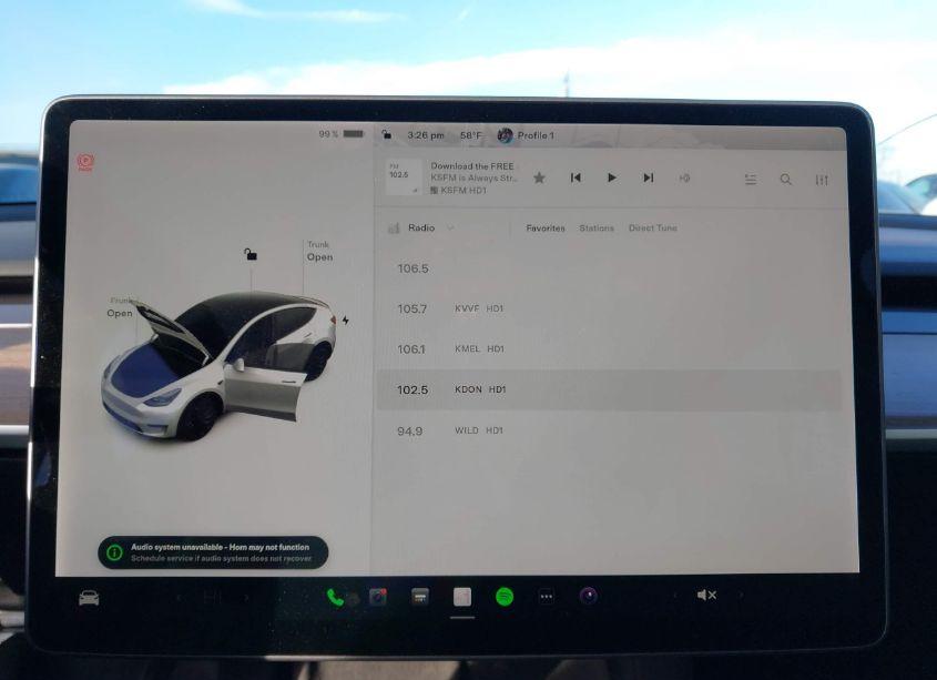 Photo 18 of 2022 Tesla Model Y PERFORMANCE DUAL MOTOR ALL-WHEEL DRIVE (VIN 7SAYGDEF0NF493323)