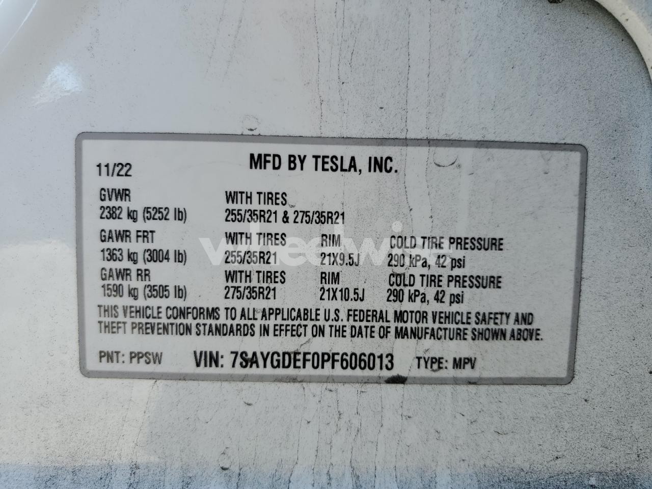 Photo 14 of 2023 TESLA MODEL Y (VIN 7SAYGDEF0PF606013)