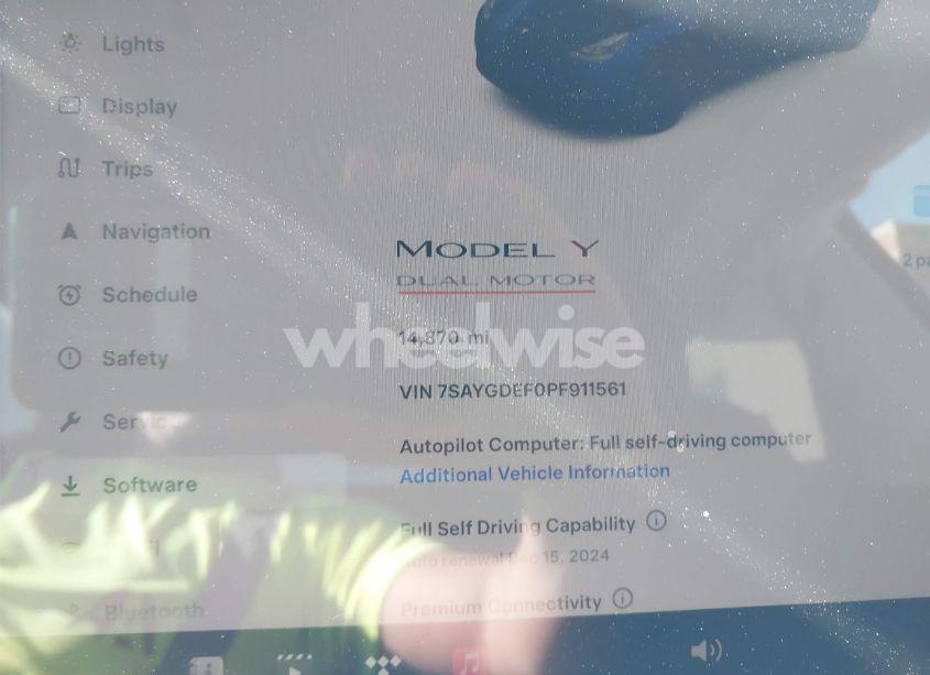 Photo 7 of 2023 Tesla Model Y PERFORMANCE DUAL MOTOR ALL-WHEEL DRIVE (VIN 7SAYGDEF0PF911561)