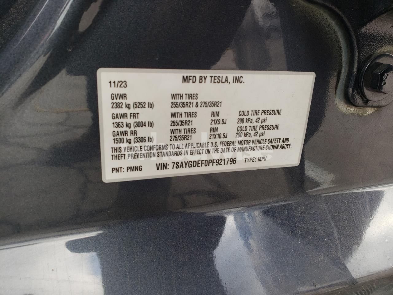 Photo 13 of 2023 TESLA MODEL Y (VIN 7SAYGDEF0PF921796)