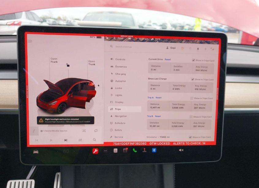Photo 19 of 2022 Tesla Model Y PERFORMANCE DUAL MOTOR ALL-WHEEL DRIVE (VIN 7SAYGDEF1NF382392)