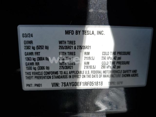 2024 TESLA MODEL Y (VIN 7SAYGDEF1RF051818) main photo