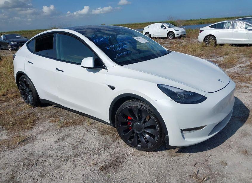 2022 Tesla Model Y PERFORMANCE DUAL MOTOR ALL-WHEEL DRIVE (VIN 7SAYGDEF2NF327711) main photo