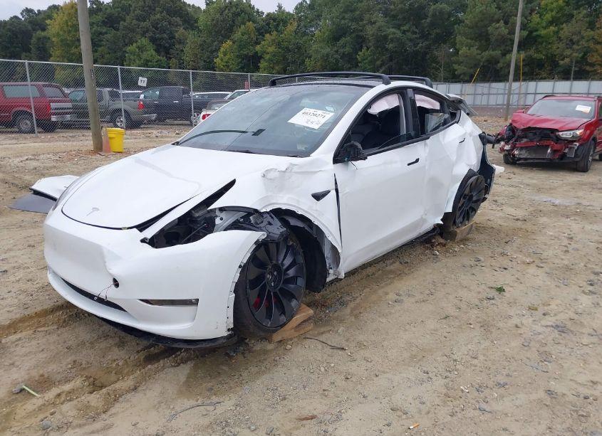 Photo 2 of 2023 Tesla Model Y AWD/PERFORMANCE DUAL MOTOR ALL-WHEEL DRIVE (VIN 7SAYGDEF2PF803488)