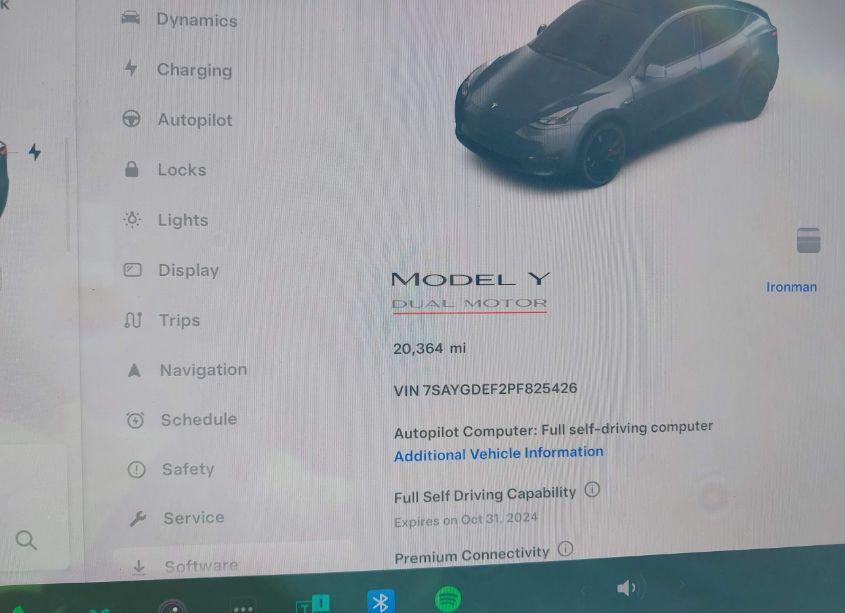 Photo 15 of 2023 Tesla Model Y PERFORMANCE DUAL MOTOR ALL-WHEEL DRIVE (VIN 7SAYGDEF2PF825426)
