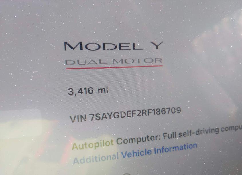 Photo 14 of 2024 Tesla Model Y PERFORMANCE DUAL MOTOR ALL-WHEEL DRIVE (VIN 7SAYGDEF2RF186709)