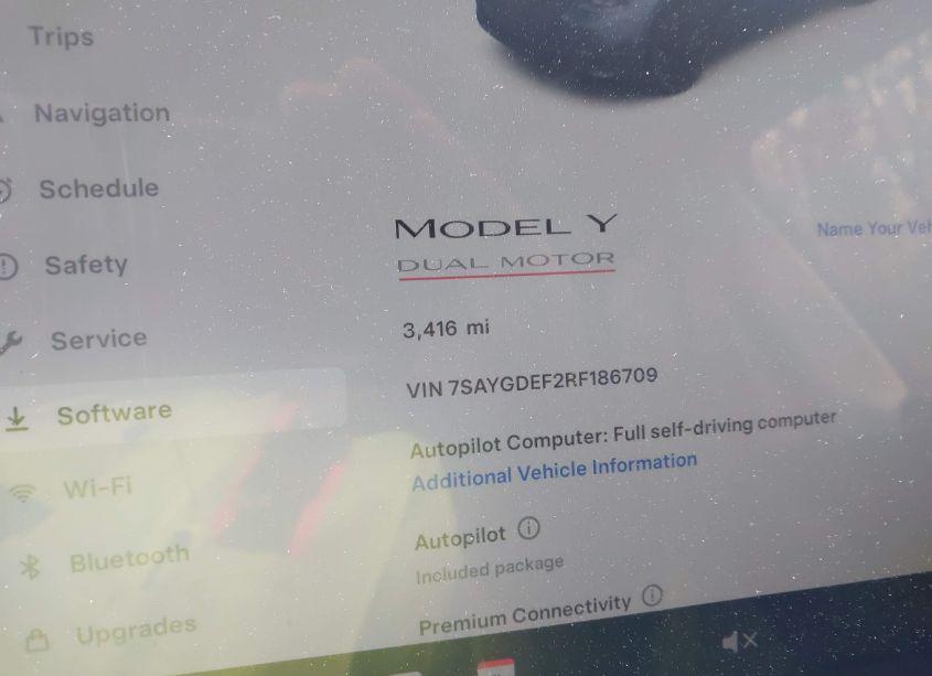 Photo 7 of 2024 Tesla Model Y PERFORMANCE DUAL MOTOR ALL-WHEEL DRIVE (VIN 7SAYGDEF2RF186709)