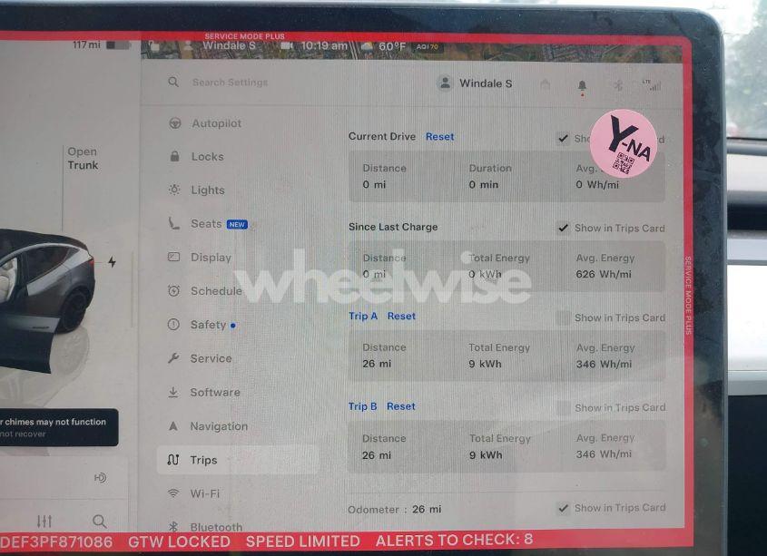 Photo 7 of 2023 Tesla Model Y PERFORMANCE DUAL MOTOR ALL-WHEEL DRIVE (VIN 7SAYGDEF3PF871086)