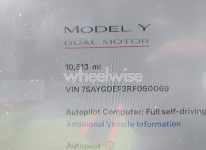 Photo 14 of 2024 Tesla Model Y PERFORMANCE DUAL MOTOR ALL-WHEEL DRIVE (VIN 7SAYGDEF3RF050069)