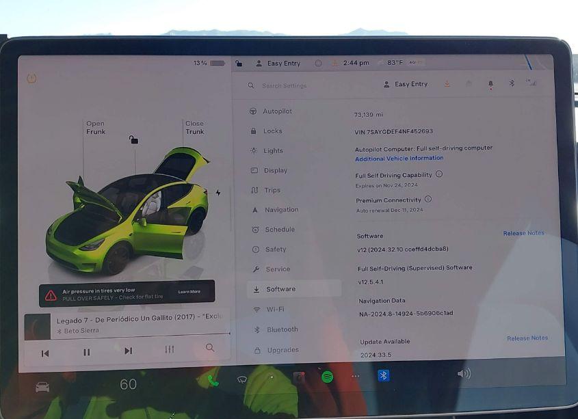 Photo 7 of 2022 Tesla Model Y PERFORMANCE DUAL MOTOR ALL-WHEEL DRIVE (VIN 7SAYGDEF4NF452693)