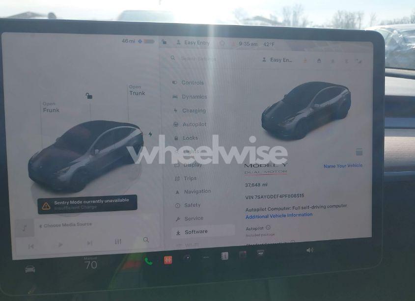 Photo 7 of 2023 Tesla Model Y PERFORMANCE DUAL MOTOR ALL-WHEEL DRIVE (VIN 7SAYGDEF4PF808515)