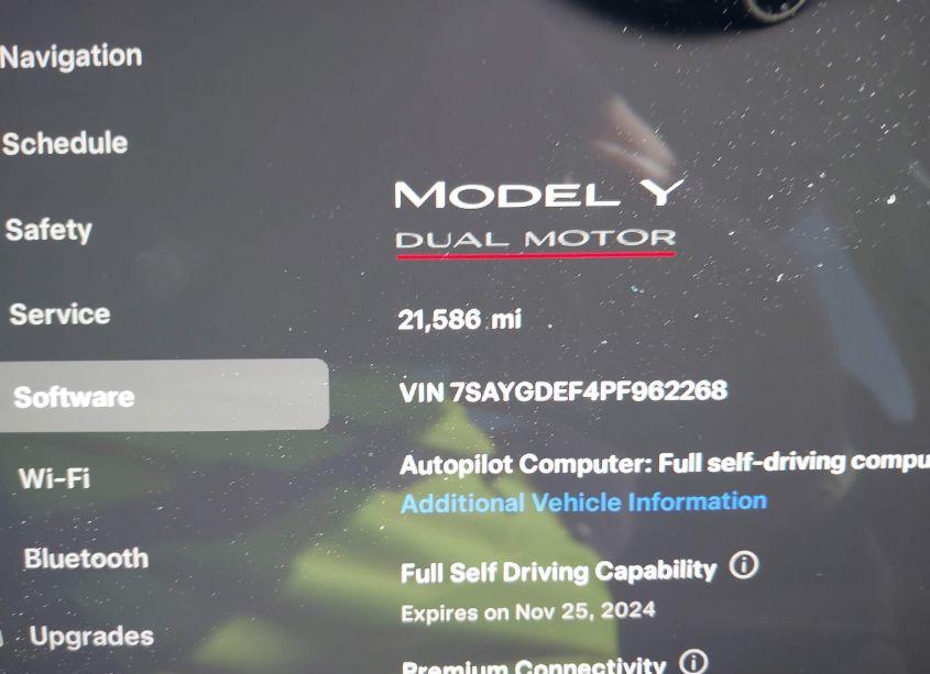 Photo 15 of 2023 Tesla Model Y PERFORMANCE DUAL MOTOR ALL-WHEEL DRIVE (VIN 7SAYGDEF4PF962268)