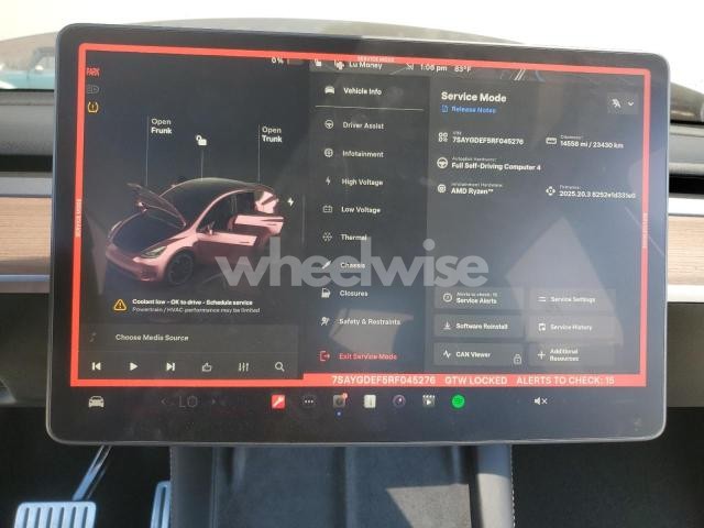 Photo 11 of 2024 TESLA MODEL Y (VIN 7SAYGDEF5RF045276)