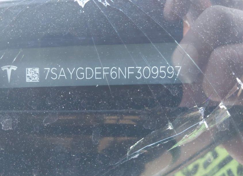 Photo 9 of 2022 Tesla Model Y PERFORMANCE DUAL MOTOR ALL-WHEEL DRIVE (VIN 7SAYGDEF6NF309597)