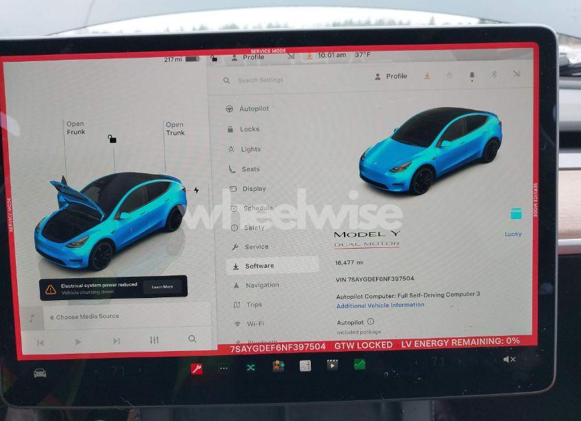 Photo 18 of 2022 Tesla Model Y PERFORMANCE DUAL MOTOR ALL-WHEEL DRIVE (VIN 7SAYGDEF6NF397504)