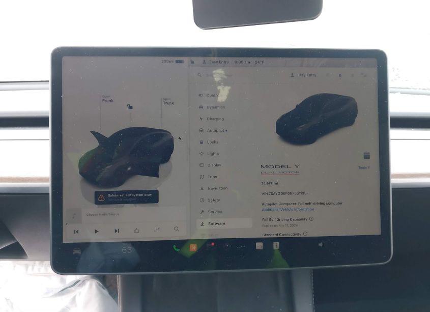 Photo 17 of 2022 Tesla Model Y PERFORMANCE DUAL MOTOR ALL-WHEEL DRIVE (VIN 7SAYGDEF6NF531105)